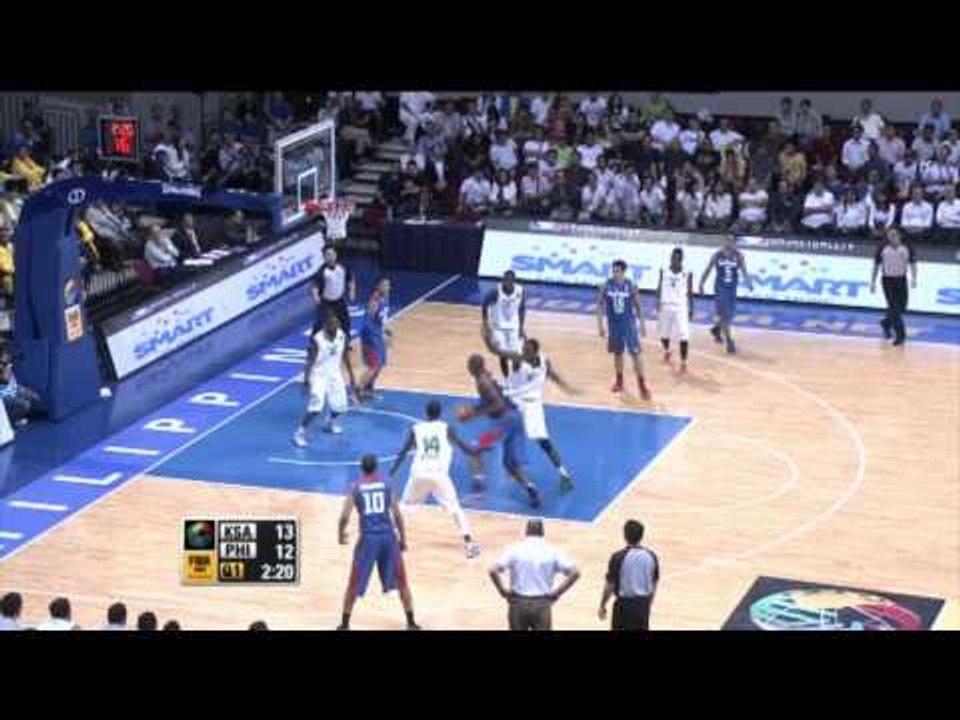 #FIBAAsia - Day 1: Saudi Arabia v Philipines (Block of the Game - M. ALMARWANI)