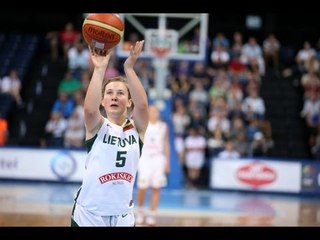 #FIBAU19Women - Sirsinaityte lets it fly from 3