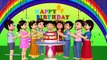 Happy birthday to you - 3D Animation English rhyme for children wirh lyrics