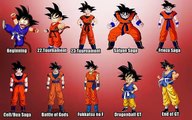 Dragon Ball - Mira la evolución de los personajes a lo largo del anime