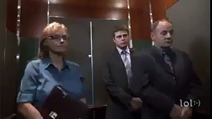 When a heavy weight women comes in the elevator very funny