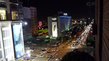 Mexican Night in L. A. - Los Angeles Downtown and Figueroa St.