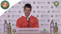 Conférence de presse de Novak Djokovic Roland-Garros 2015 / Demi-finales