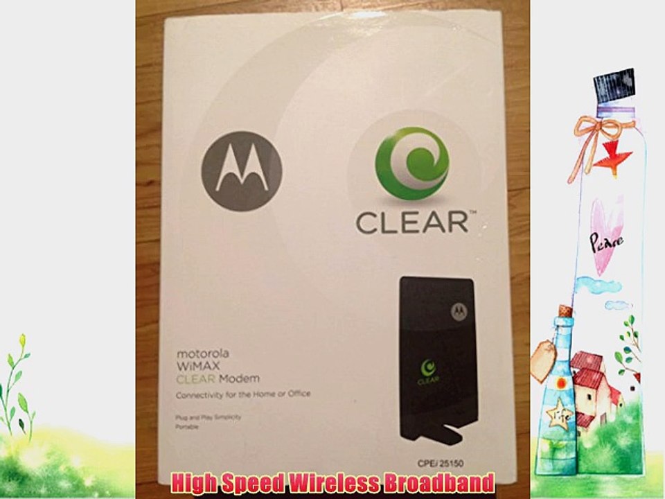 Motorola CPEi 25150 Clear 4G Wireless Modem Dual Integrated Antenna