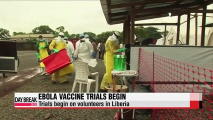 Ebola vaccine trials begin in Liberia   에볼라 대원 잇단 주삿바늘 사고, 2명째 본국 후송