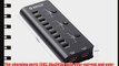 orico 9-Port USB 2.0 Hub with 2 Charging Port and 3 On/Off Switchers 12V 2.5A Power Adapter
