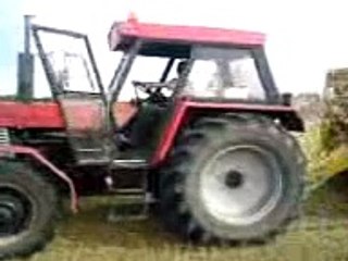 Zetor 8045 + New Holland 841 - prasowanie