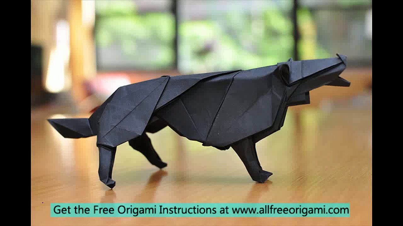 how to make a origami wolf easy