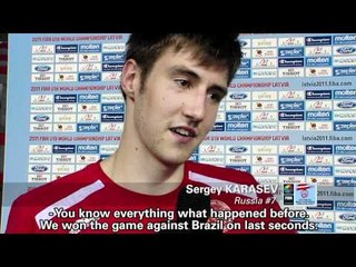 FIBA U19 - Russia reaction to shock win over USA (Alexander Varnakov & Sergey Karasev)