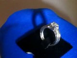 Hand engraved diamond  engagement ring  by Diamonds-usa.com