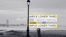 After Effects Project Files - Simple Lower Thirds - VideoHive 8740270