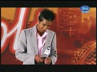 Guy was Shocked after Recieving Phone Call During Idols Audition