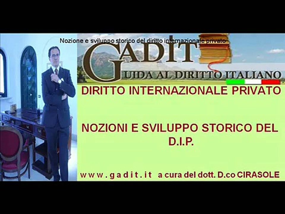 01 VIDEO - CORSO - LEZIONE DI DIRITTO INTERNAZIONALE PRIVATO -