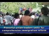 Two powerful unions join forces for comprehensive immigration reform