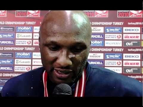 Interview with Lama ODOM (USA) & Hedo Turkoglu (TUR) - 2010 FIBA World Championship in Turkey.