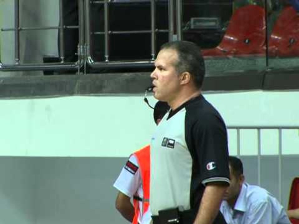 A FIBA referee at work in Kayseri - 2010 FIBA World Championship in Turkey