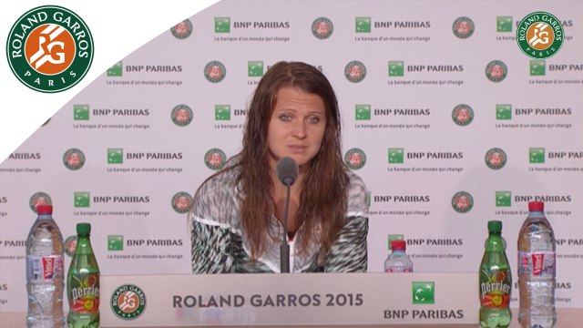Conférence de presse Lucie Safarova Roland-Garros 2015 / Finale