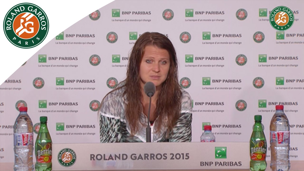 Conférence de presse Lucie Safarova Roland-Garros 2015 / Finale