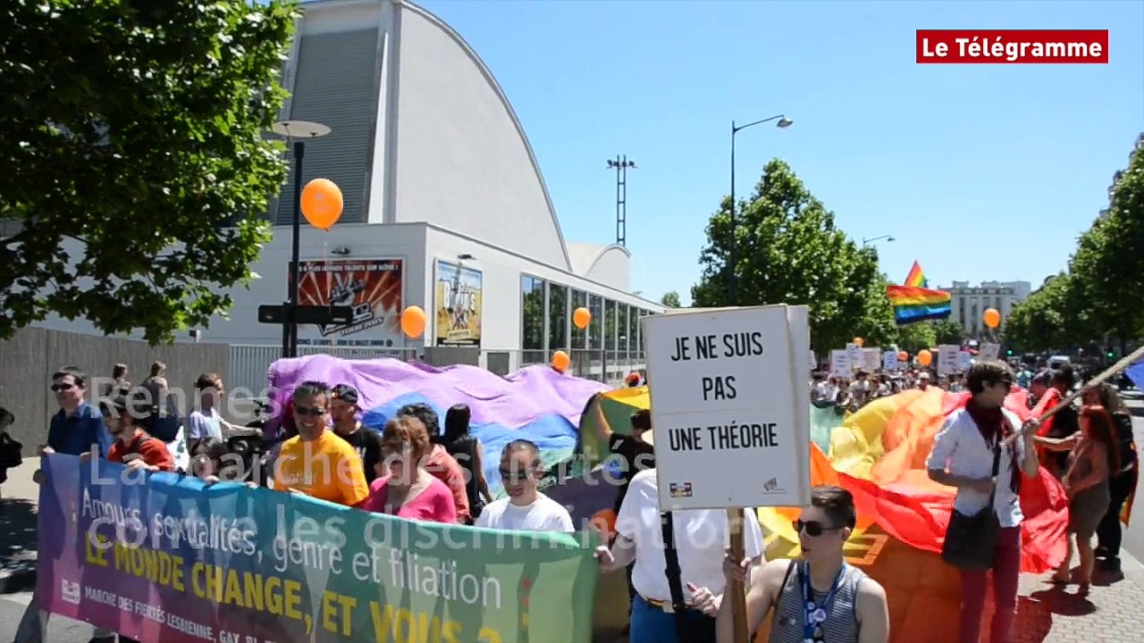 Rennes. La marche des fiertés contre les discriminations.