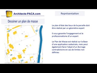plan masse permis construire cadastre définition exemple : Architecte-paca.com