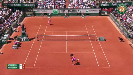 L'éneRGie du match S.Williams - L.Safarova | 6 juin Finale | 17 coups droits gagnants