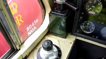 close up view of drivers controls and cab interior of Deltic D9009 