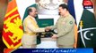 Colombo Army Chief Gen Raheel Sharif visits HQ of Sri Lankan Army