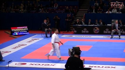 Jonathan Mottram - Kata Goju Shiho-Sho - Bronze final 21st WKF World Karate Championships Paris 2012