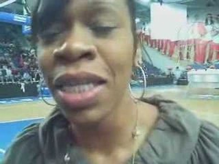 Backstage interview with Tina THOMPSON (USA)