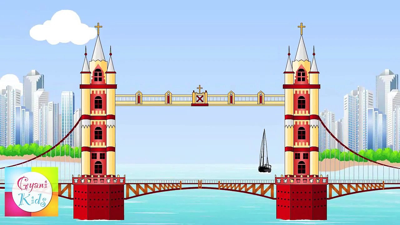 London Bridge is Falling Down Nursery Rhyme   Cartoon Animation Songs For Children