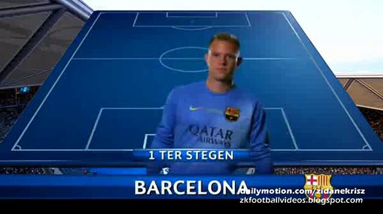 Lineup Barcelona | Juventus vs Barcelona | Champions League Final 06.06.2015