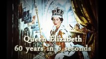 Her Majesty Queen Elizabeth II - 60 years in 6 seconds