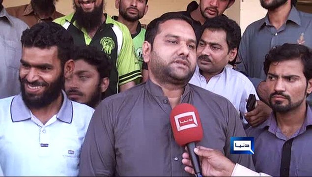 Kamoke Deef Cricket Teem with MPA Ch Shamshad Ahmad Shaheed addres to deef Cricket Teem