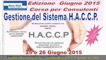 NAPOLI,   CORSO CORSO CONSULENTE H.A.C.C.P. EURO 1