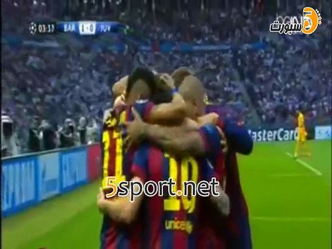هدف برشلونة الأول ( برشلونة 1-0 اليوفى ) دورى ابطال اوروبا - تعليق فهد العتیبي