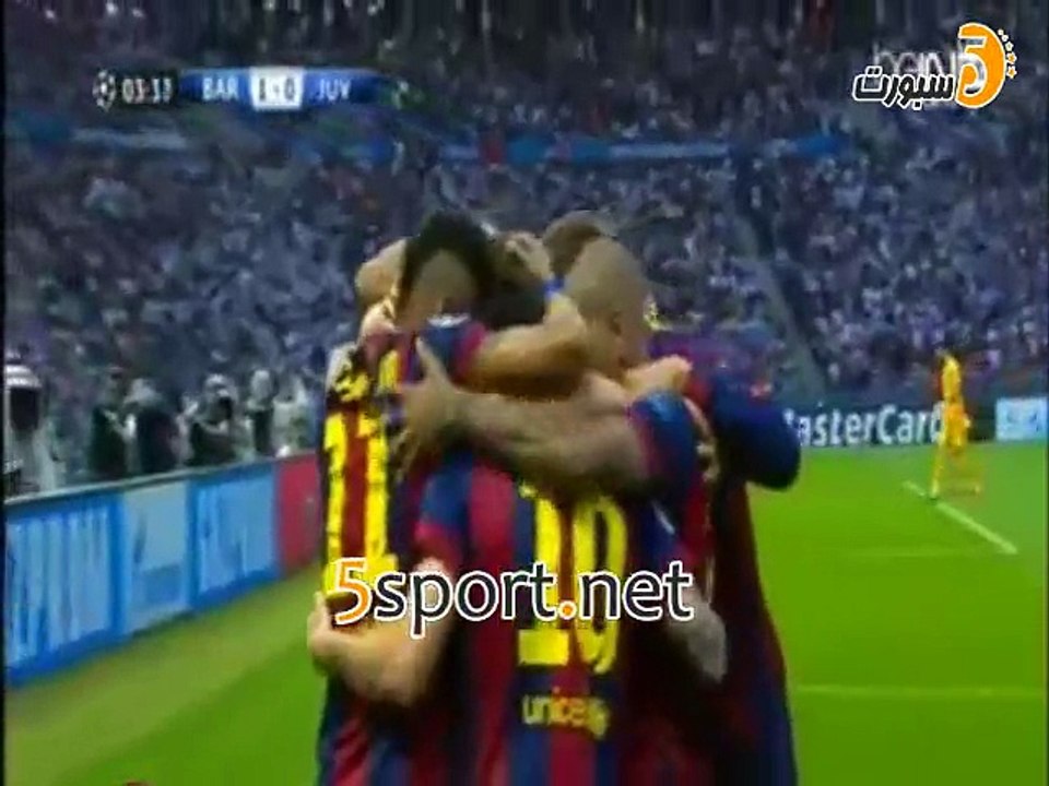 هدف برشلونة الأول ( برشلونة 1-0 اليوفى ) دورى ابطال اوروبا - تعليق فهد العتیبي