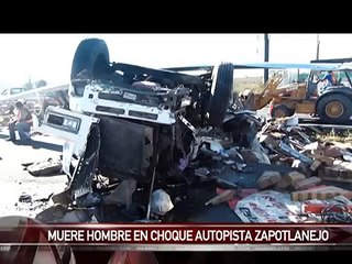 Muere hombre después de choque en la autopista Guadalajara-Zapotlanejo