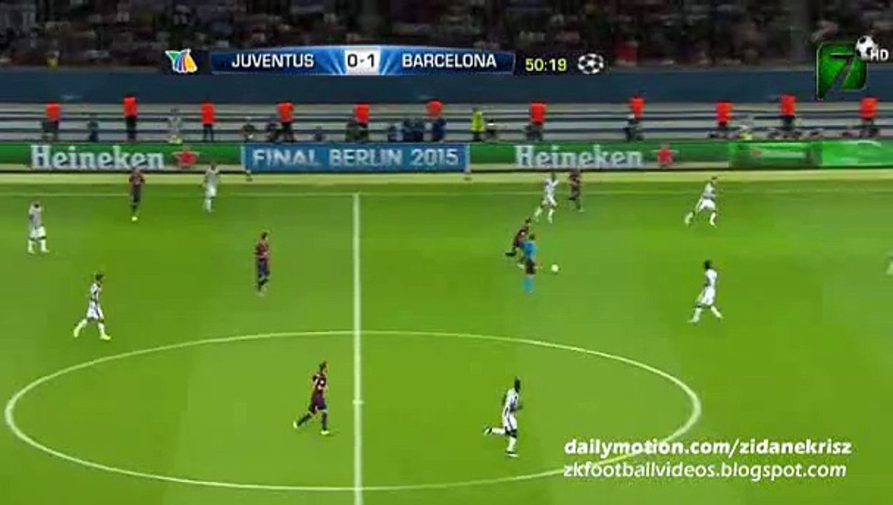 Messi, Neymar, Suárez Amazing Attack and Big chance - Juventus vs Barcelona - Champions League Final 06.06.2015