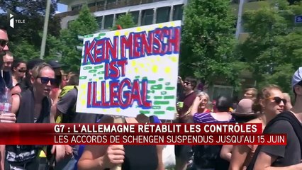 Rassemblement anti-Échauffourées entre manifestants et policiers