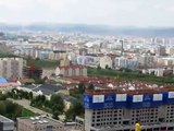 モンゴル：首都ウランバートルの全景
