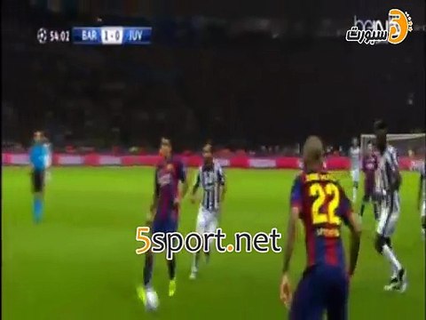 هدف اليوفى الأول ( برشلونة 1-1 اليوفى ) دورى ابطال اوروبا - تعليق فهد العتیبي
