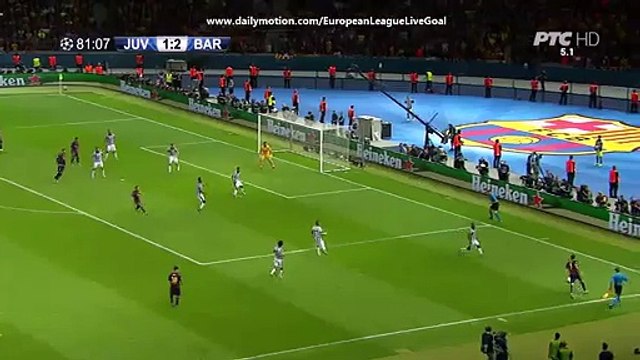 Gerard Pique Big Chance _ Juventus - Barcelona 06.06.2015 HD