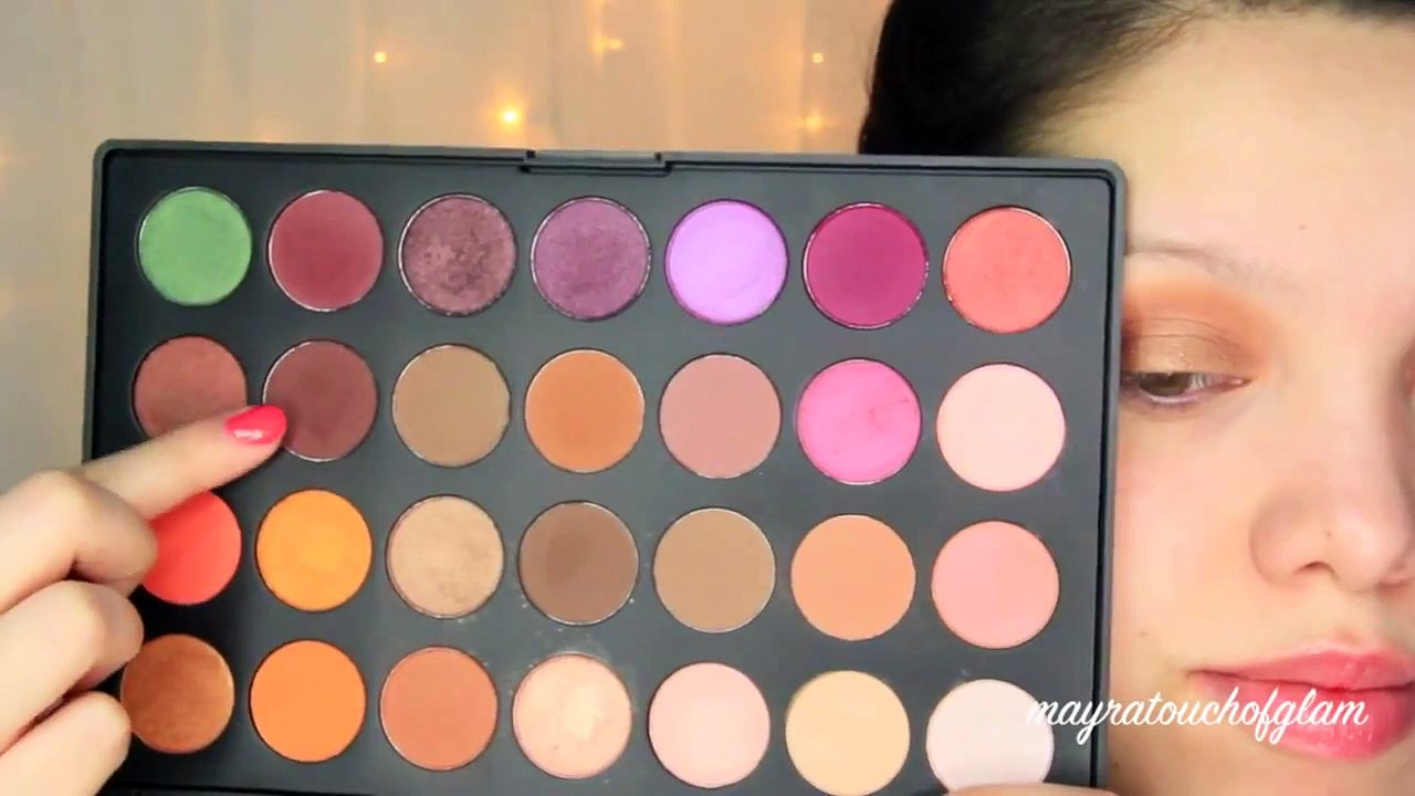 Bronze Eyes & Peach Lips   Spring Makeup Tutorial