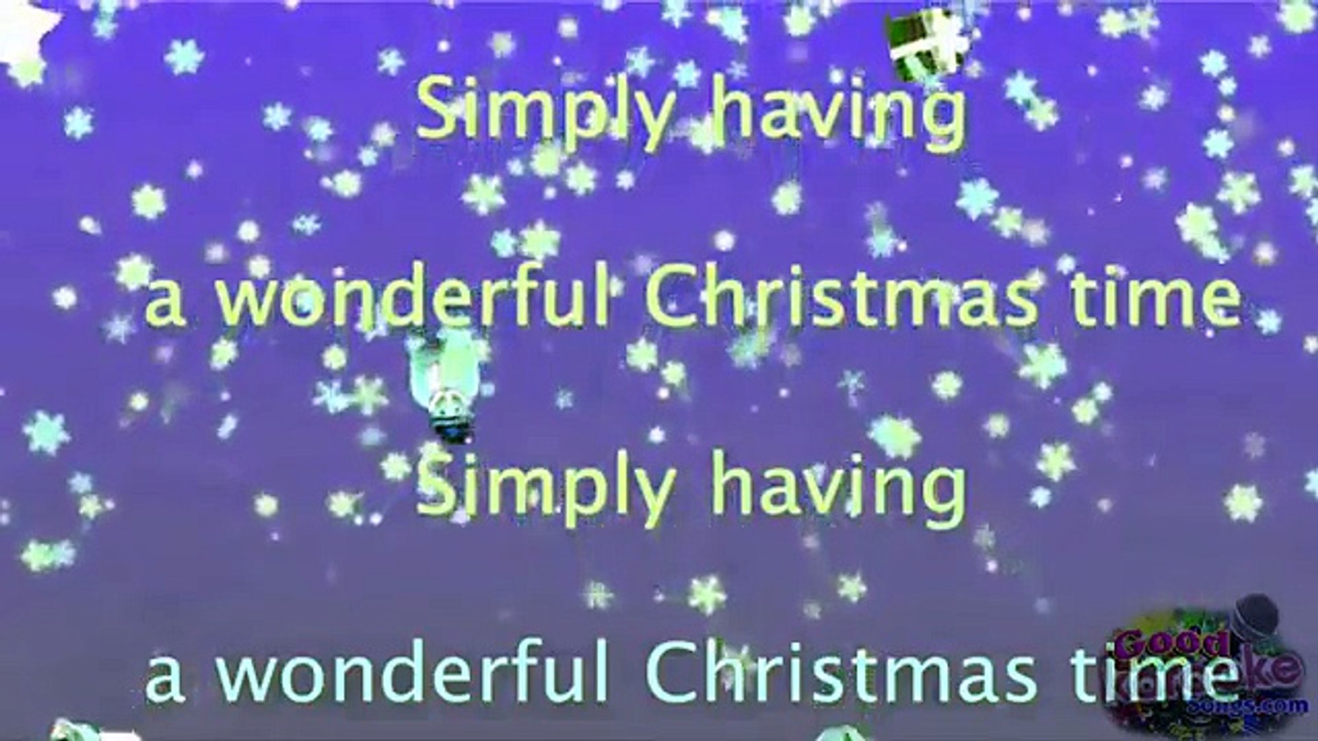 Paul Mccartney Wonderful Christmastime Karaoke Version Beat Lyrics Video Dailymotion paul mccartney wonderful