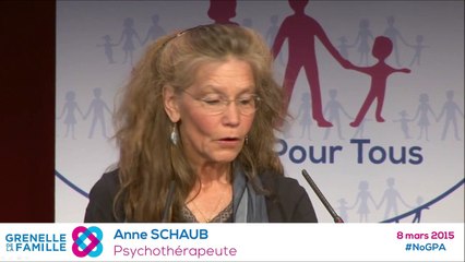 Anne Schaub sur la GPA et la vie intra-utérine - 8 Mars 2015  GrenelleFamille