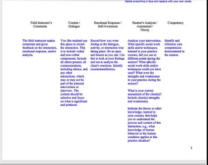 Process Recordings for Social Work Summer 2013