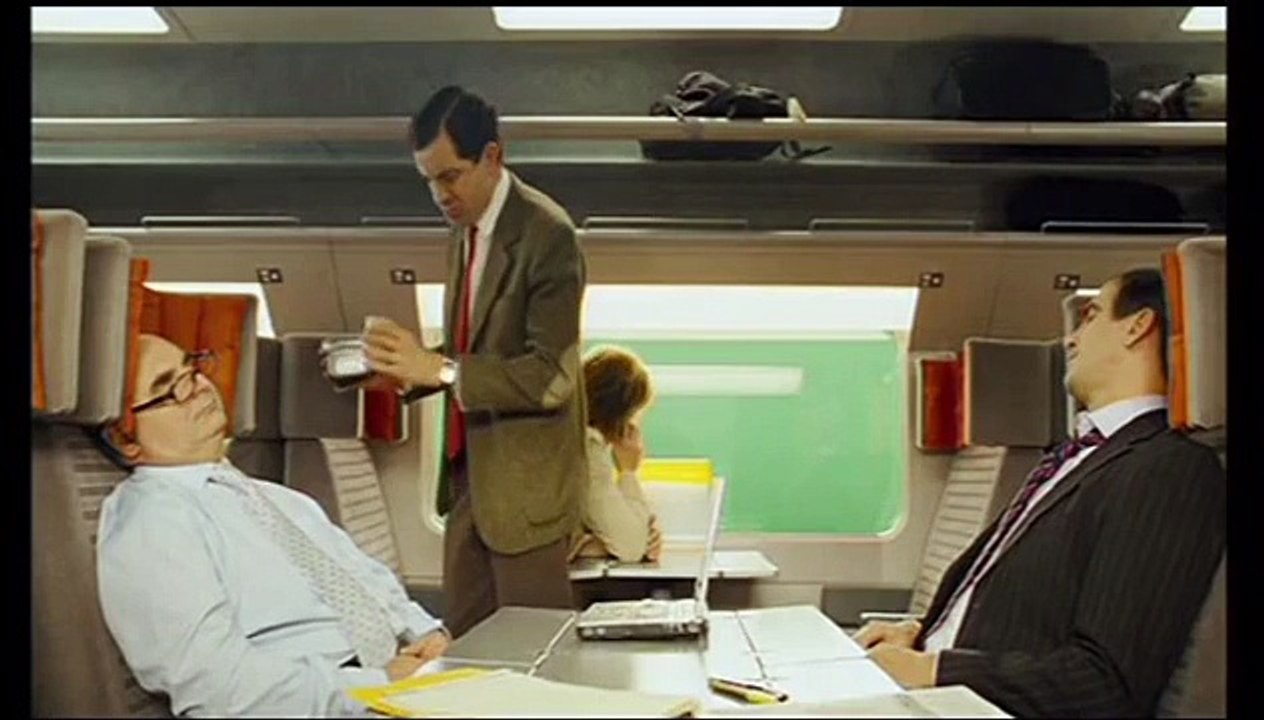 Mr. Bean's Holiday Deleted Scene #1 Bean Spills Coffee On Laptop