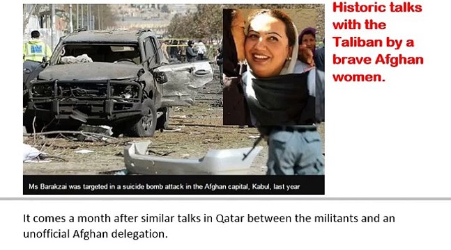 Afghanistan News_ Historic talks with the Taliban by brave Afghan women.
