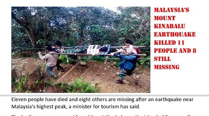 Breaking New_ Malaysia's Mount Kinabalu earthquake killed 11 people and 8 still missing