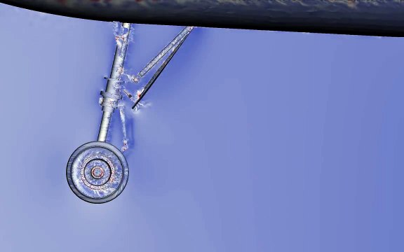 Simulation of turbulent flow past a landing gear